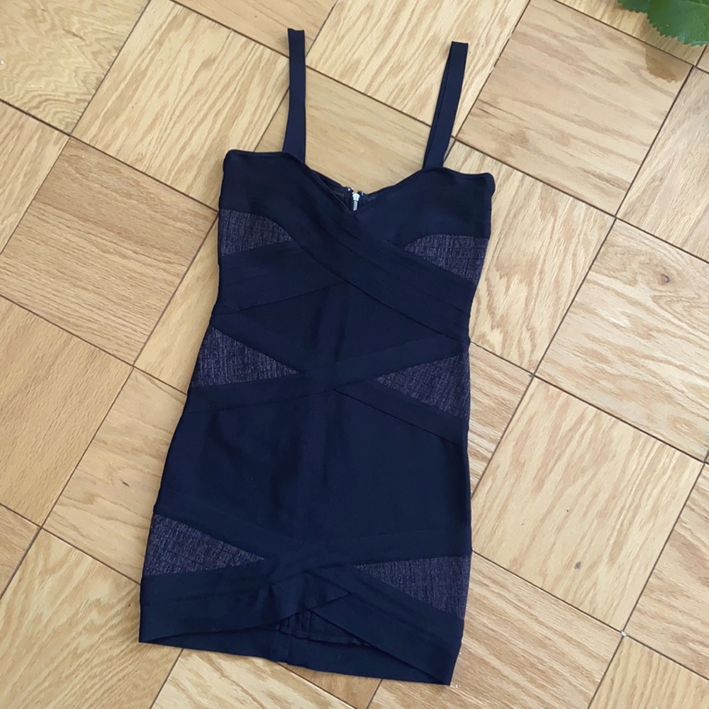 Guess by Marciano Black Bandage Dress